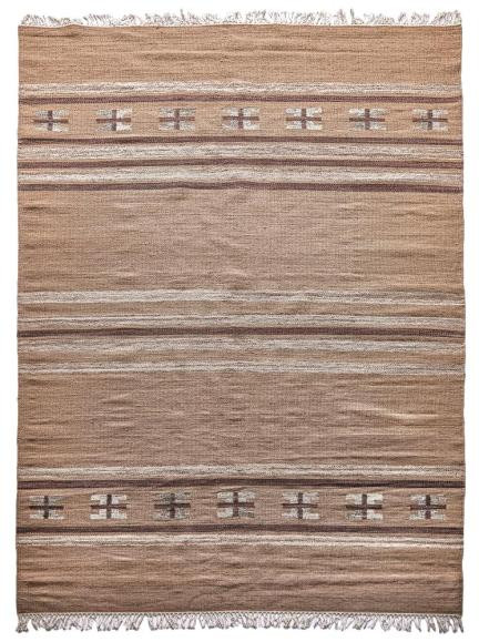 Ručně vázaný kusový koberec Ginger DESP P83 Brown Cream