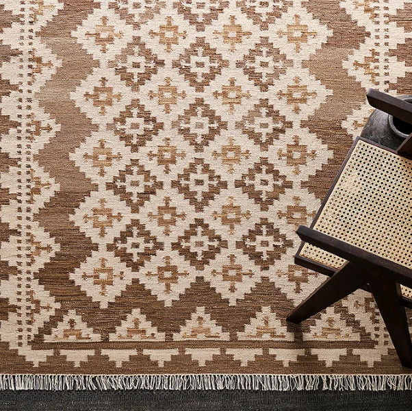 Ručně vázaný kusový koberec M. Kelim DE 2262 Brown Mix