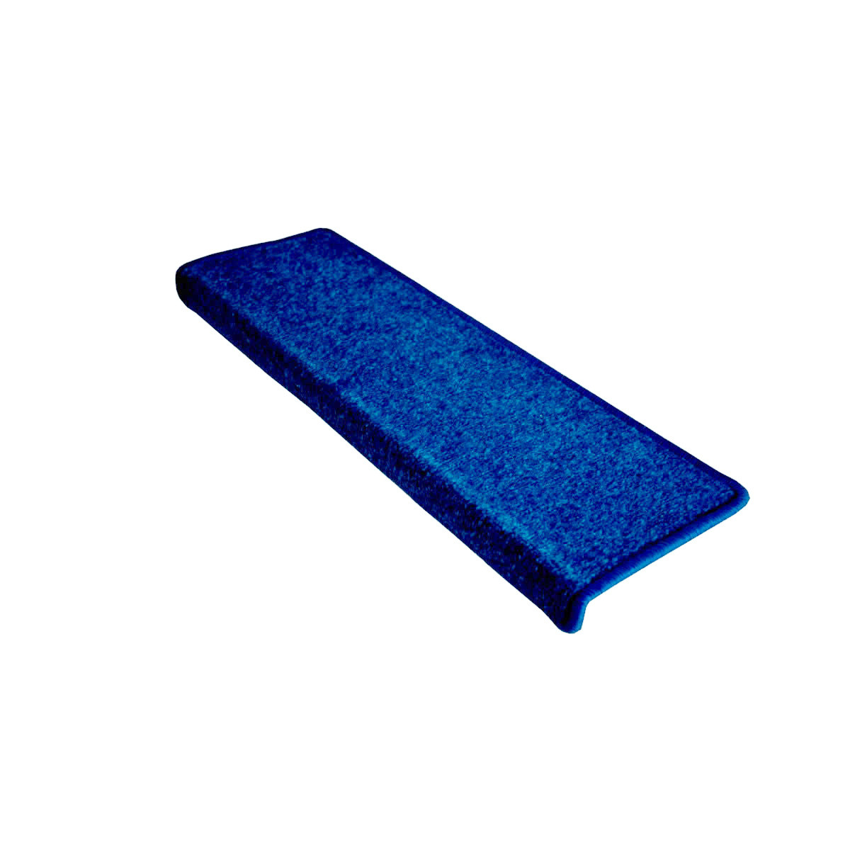 Levně Vopi koberce Nášlapy na schody Eton modrý obdélník, samolepící - 24x65 obdélník (rozměr včetně ohybu)