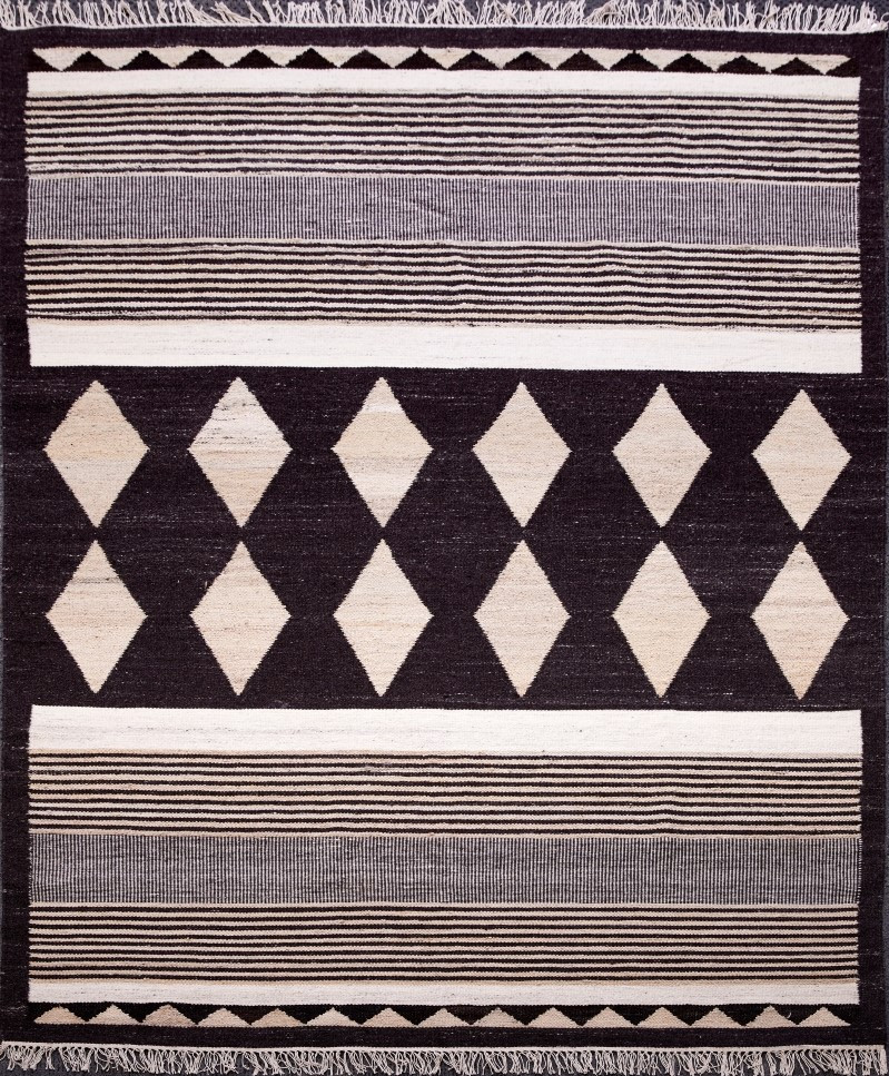 Levně Diamond Carpets koberce Ručně vázaný kusový koberec Alberta DESP P114 Dark Coffee Mix - 240x300 cm