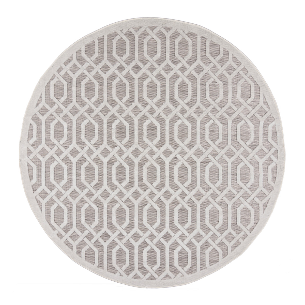 Kusový koberec Piatto Mataro Natural kruh – na ven i na doma