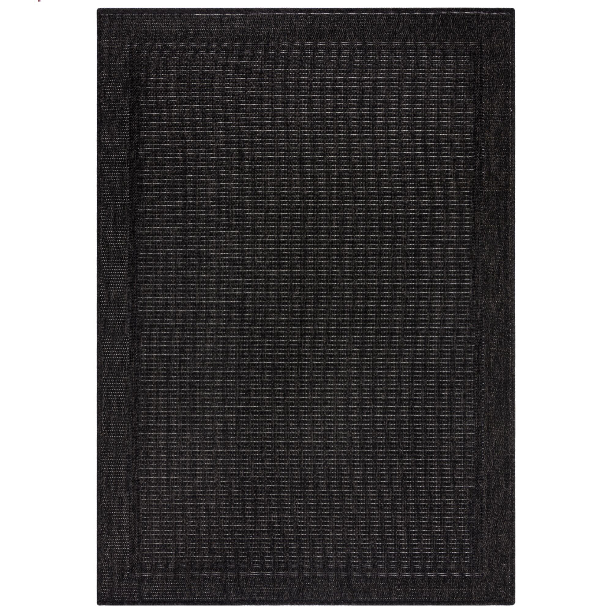 Levně Flair Rugs koberce Kusový koberec Aruba Alfresco Weave Charcoal – na ven i na doma - 80x150 cm