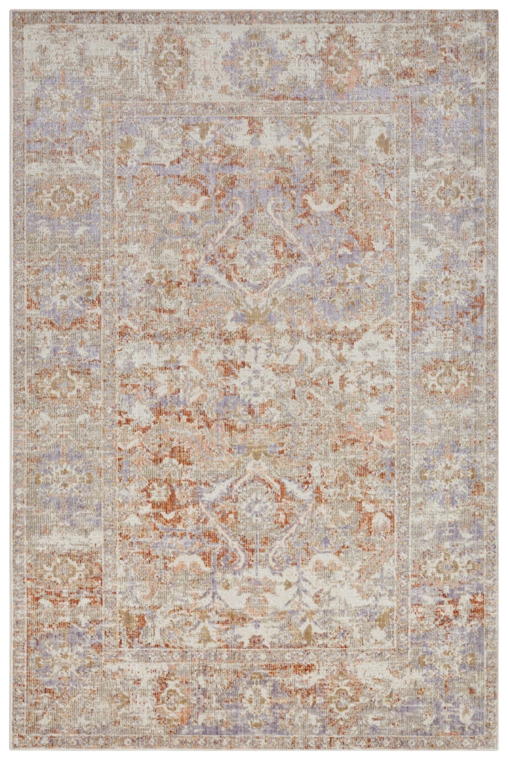 Levně Nouristan - Hanse Home koberce Kusový koberec Cairo 105587 Port Said Cream Red – na ven i na doma - 120x170 cm