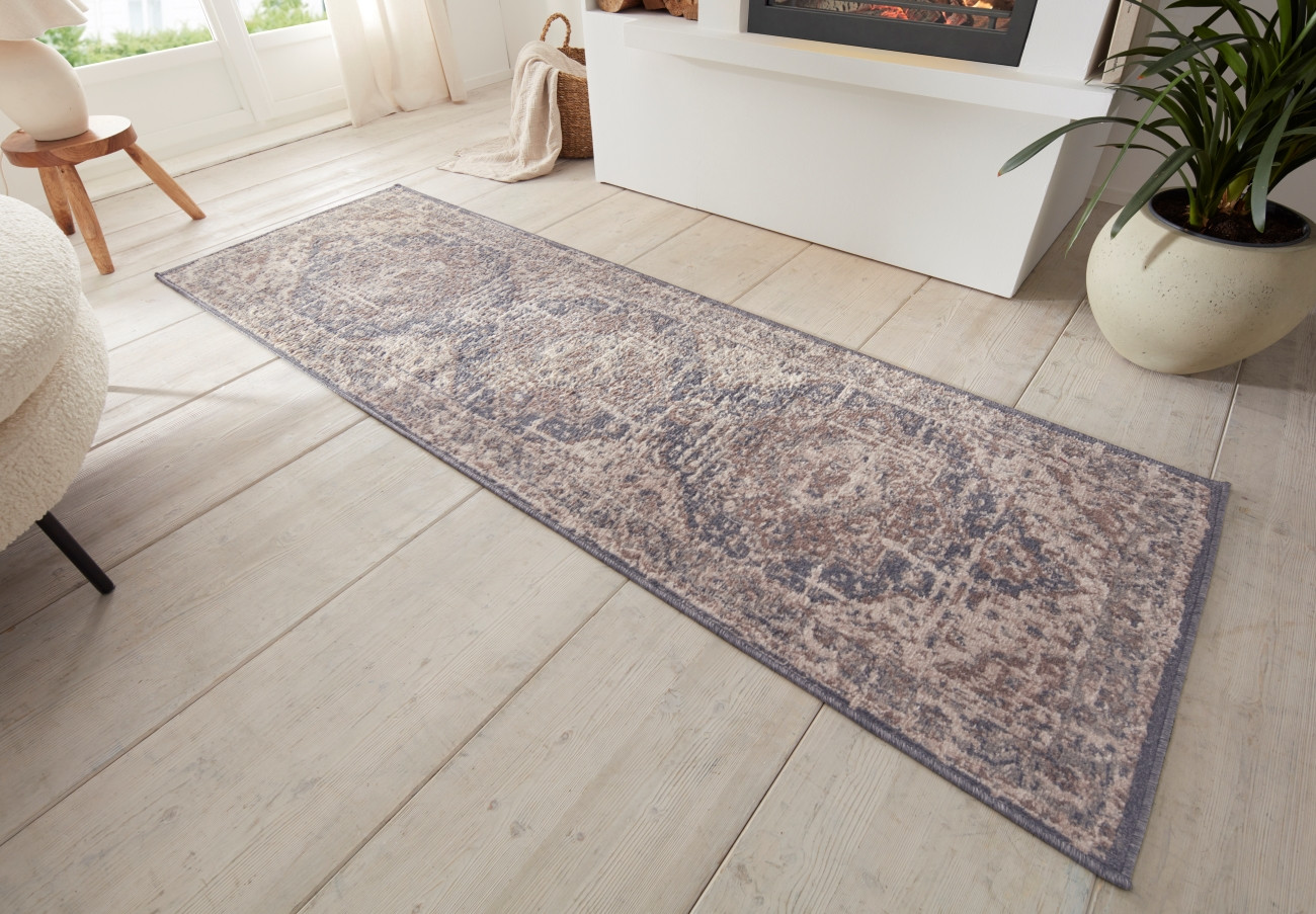 Levně Hanse Home Collection koberce Kusový koberec Terrain 105595 Sand Cream Blue - 80x200 cm