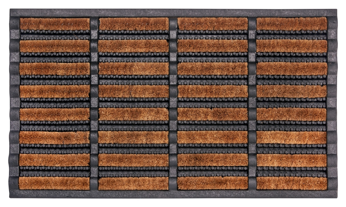 Levně Hanse Home Collection koberce Rohožka Mix Mats Brushes 105647 Black Cocos - 40x60 cm
