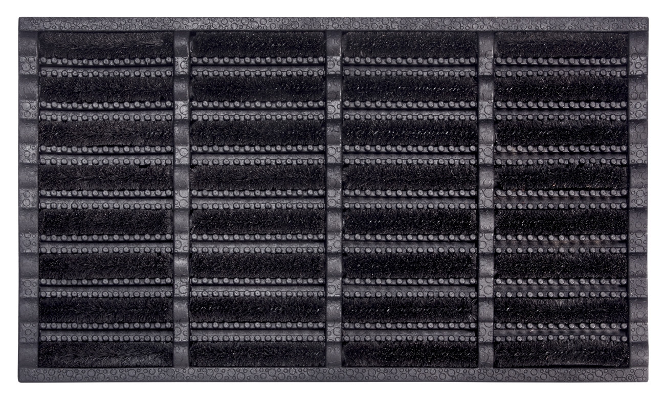 Levně Hanse Home Collection koberce Rohožka Mix Mats Brushes 105648 Black - 45x75 cm