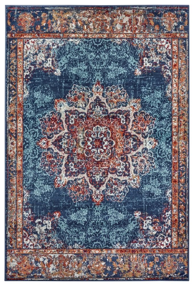 Kusový koberec Luxor 105637 Maderno Blue Multicolor