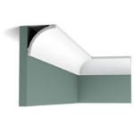 Levně ORAC Decor, ORAC stropní lišta CB524 jednoduchá 2 m, 2000x90x90 mm, bílá
