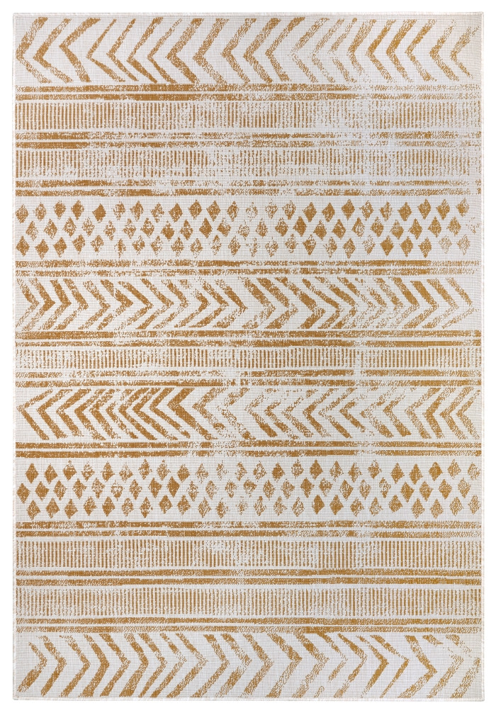 Levně NORTHRUGS - Hanse Home koberce Kusový koberec Twin Supreme 105787 Ochre – na ven i na doma - 80x350 cm
