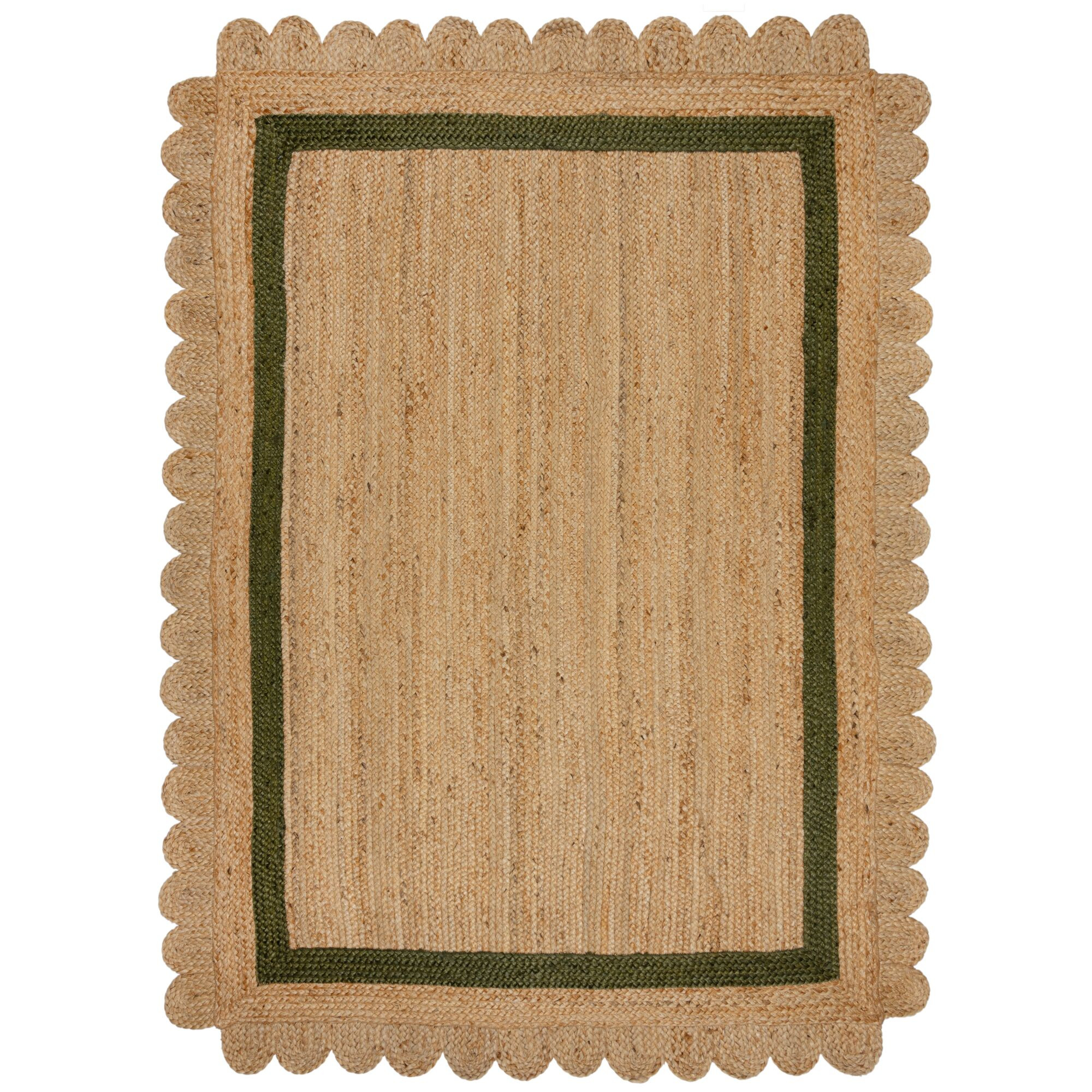 Levně Flair Rugs koberce Kusový koberec Grace Jute Natural/Green - 120x170 cm