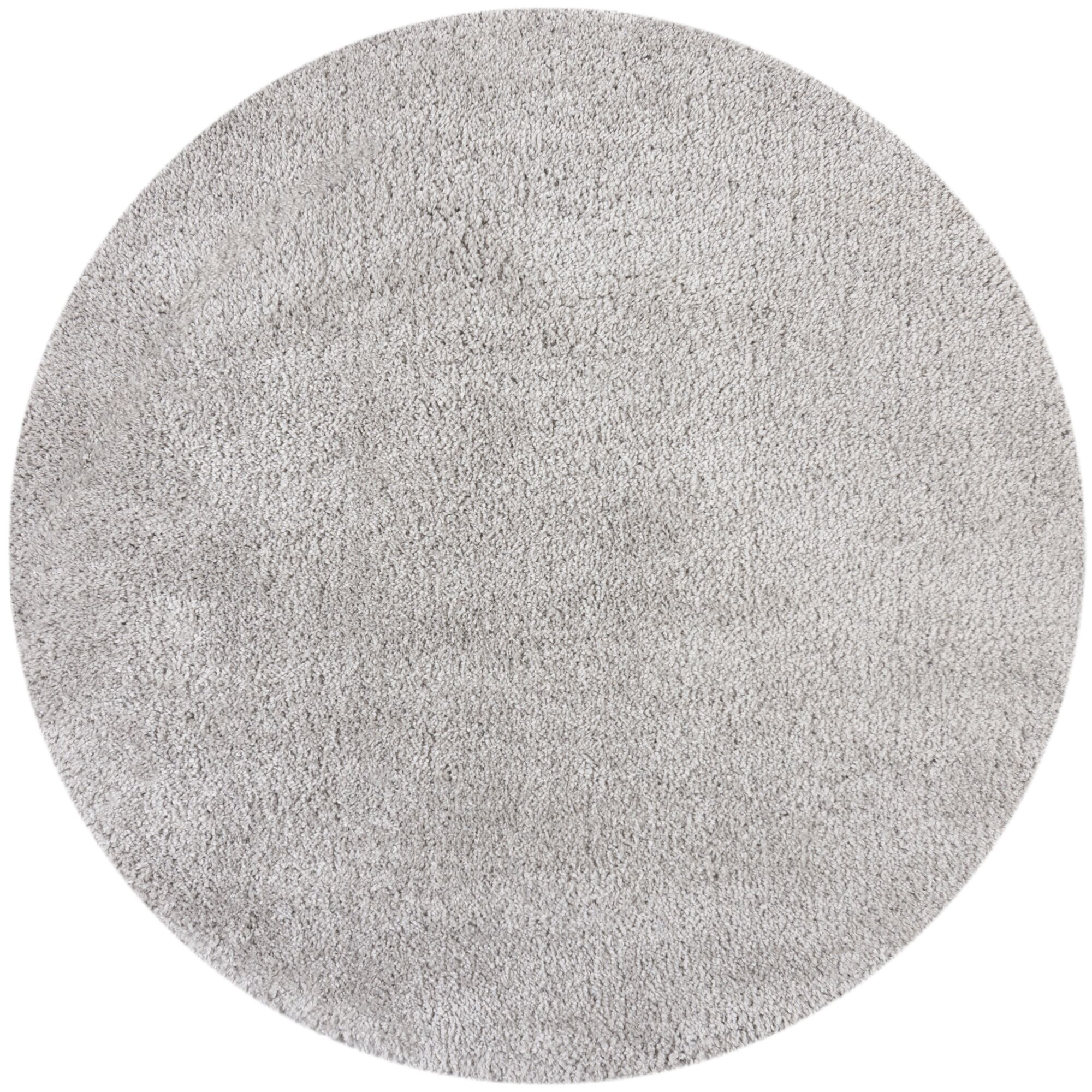 Flair Rugs, Kusový koberec Shaggy Teddy Grey kruh, 133x133 (průměr) kruh, šedá, ložnice