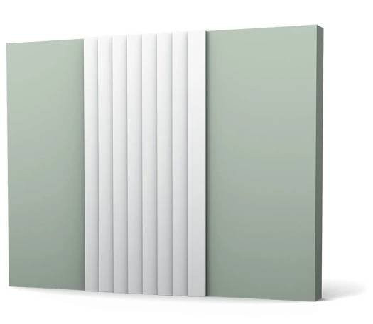 Levně ORAC Decor, ORAC oboustranný dekorační prvek WX204, 3d panel 260x25x1,6 cm, bílá