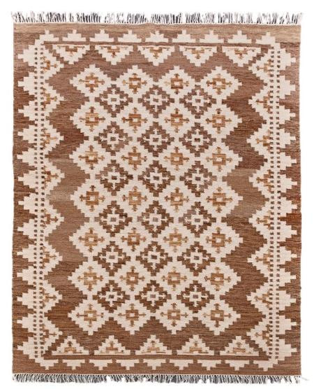Levně Diamond Carpets koberce Ručně vázaný kusový koberec M. Kelim DE 2262 Brown Mix - 140x200 cm