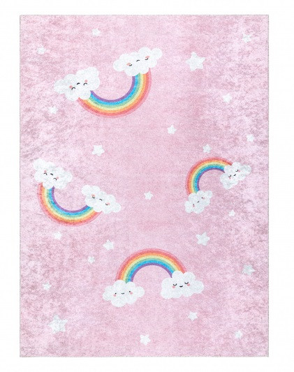 Levně Dywany Łuszczów Dětský kusový koberec Junior 52063.802 Rainbow pink - 120x170 cm