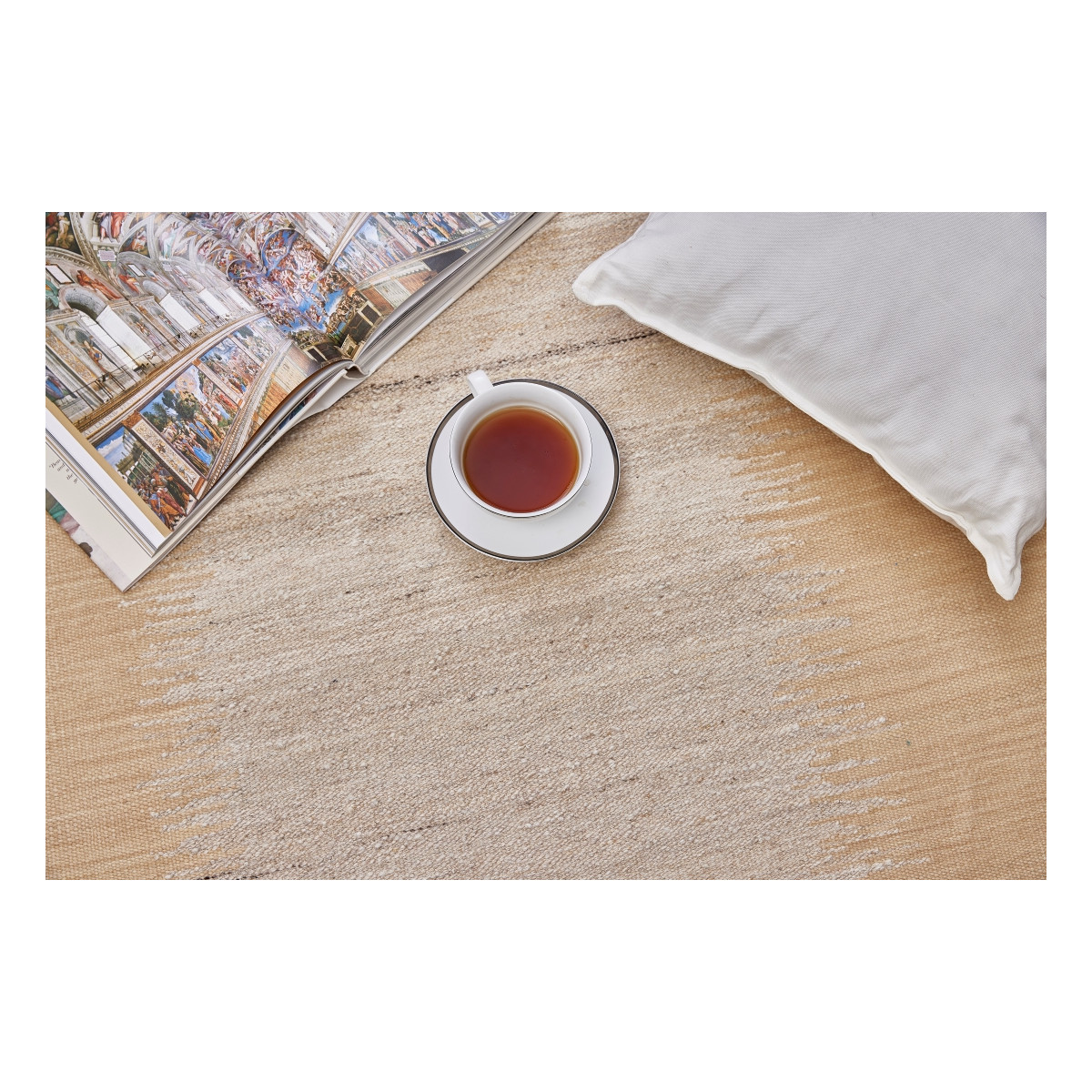 Ručně vázaný kusový koberec Duskwood DESP P110 Coffee Mix