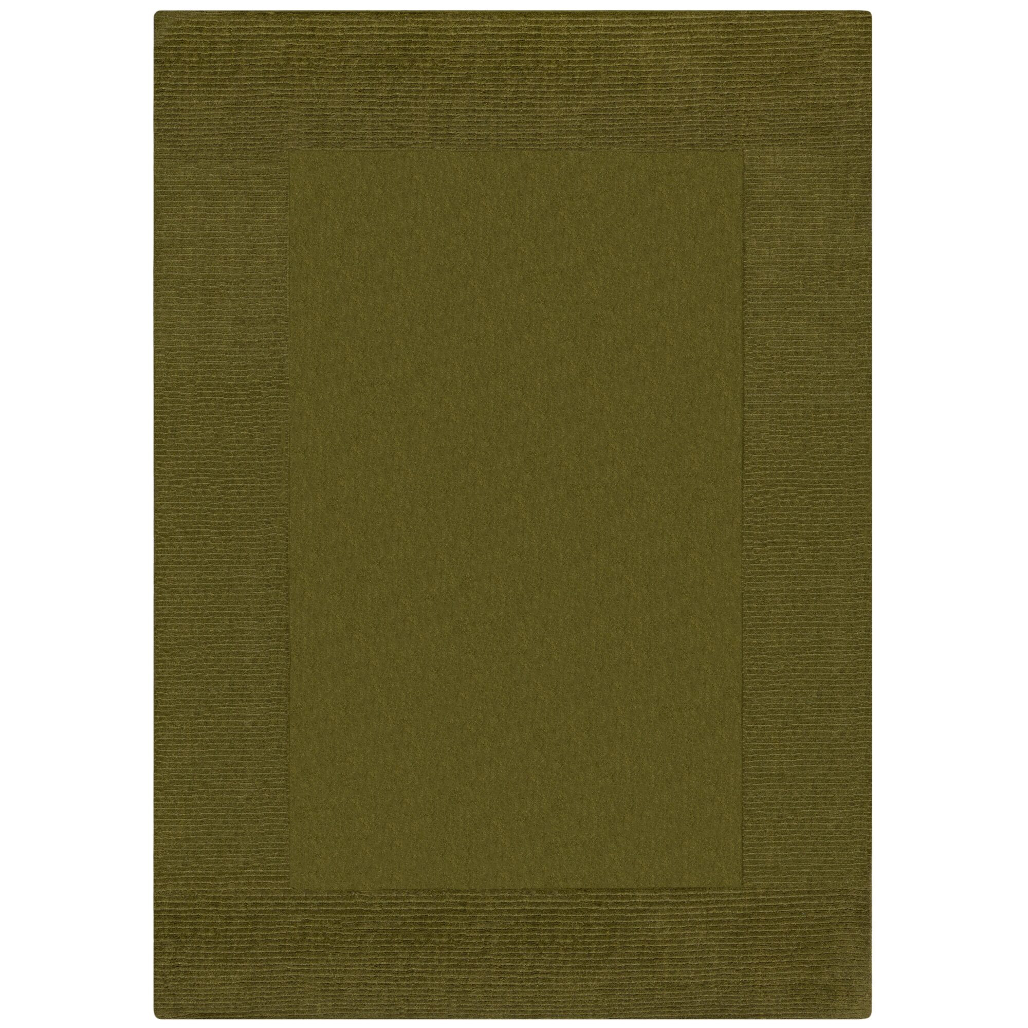 Levně Flair Rugs koberce Kusový ručně tkaný koberec Tuscany Textured Wool Border Green - 120x170 cm