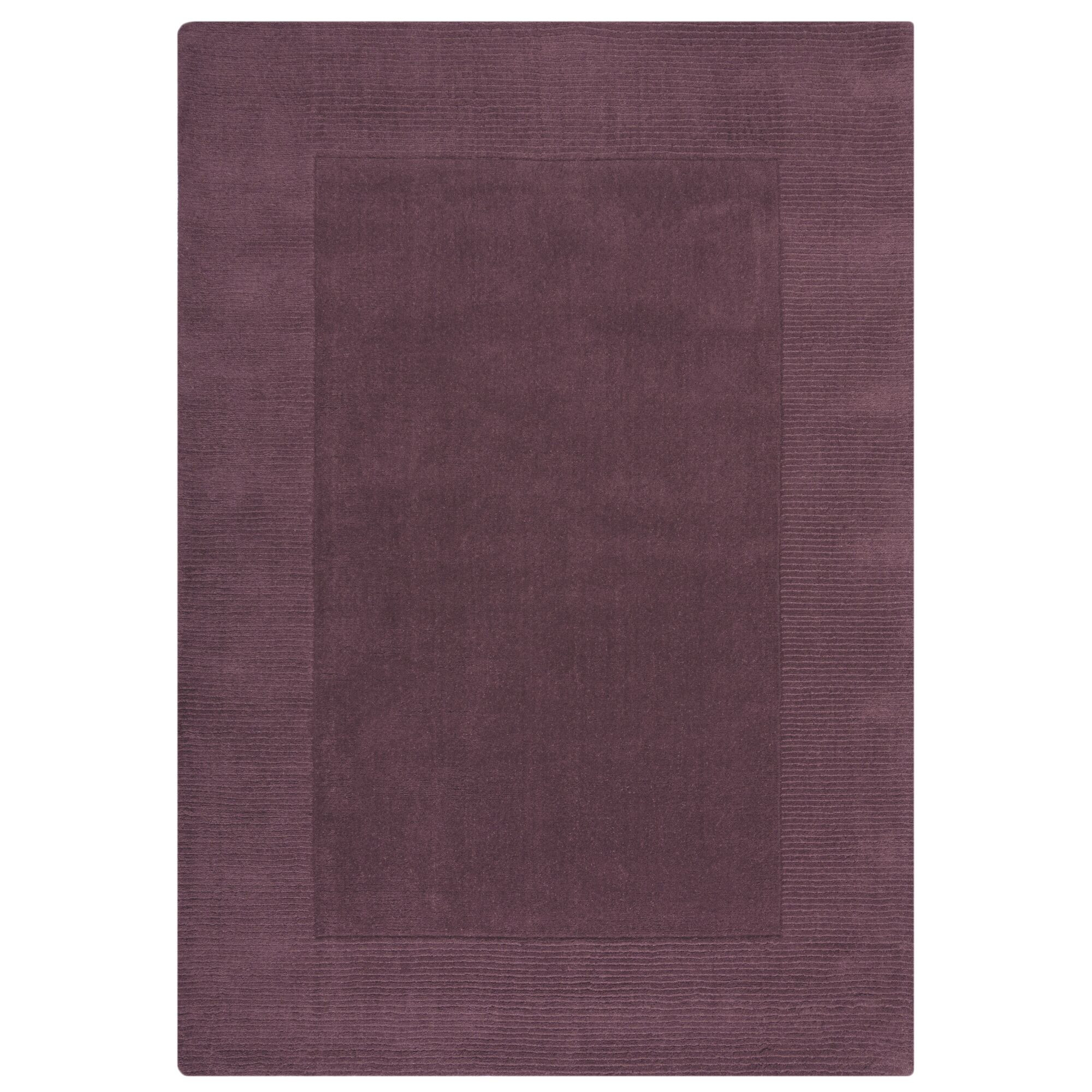 Levně Flair Rugs koberce Kusový ručně tkaný koberec Tuscany Textured Wool Border Purple - 120x170 cm