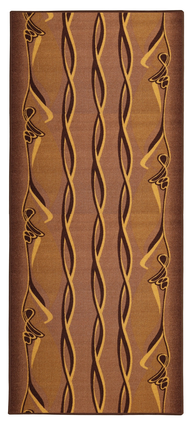 Levně Berfin Dywany Protiskluzový běhoun na míru Zel 1001 Brown - šíře 100 cm
