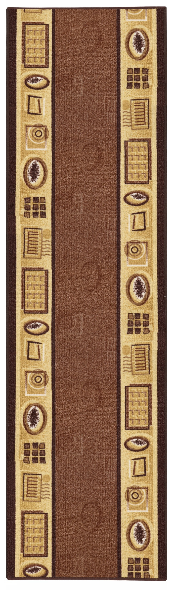 Levně Berfin Dywany Protiskluzový běhoun na míru Zel 1004 Brown - šíře 100 cm