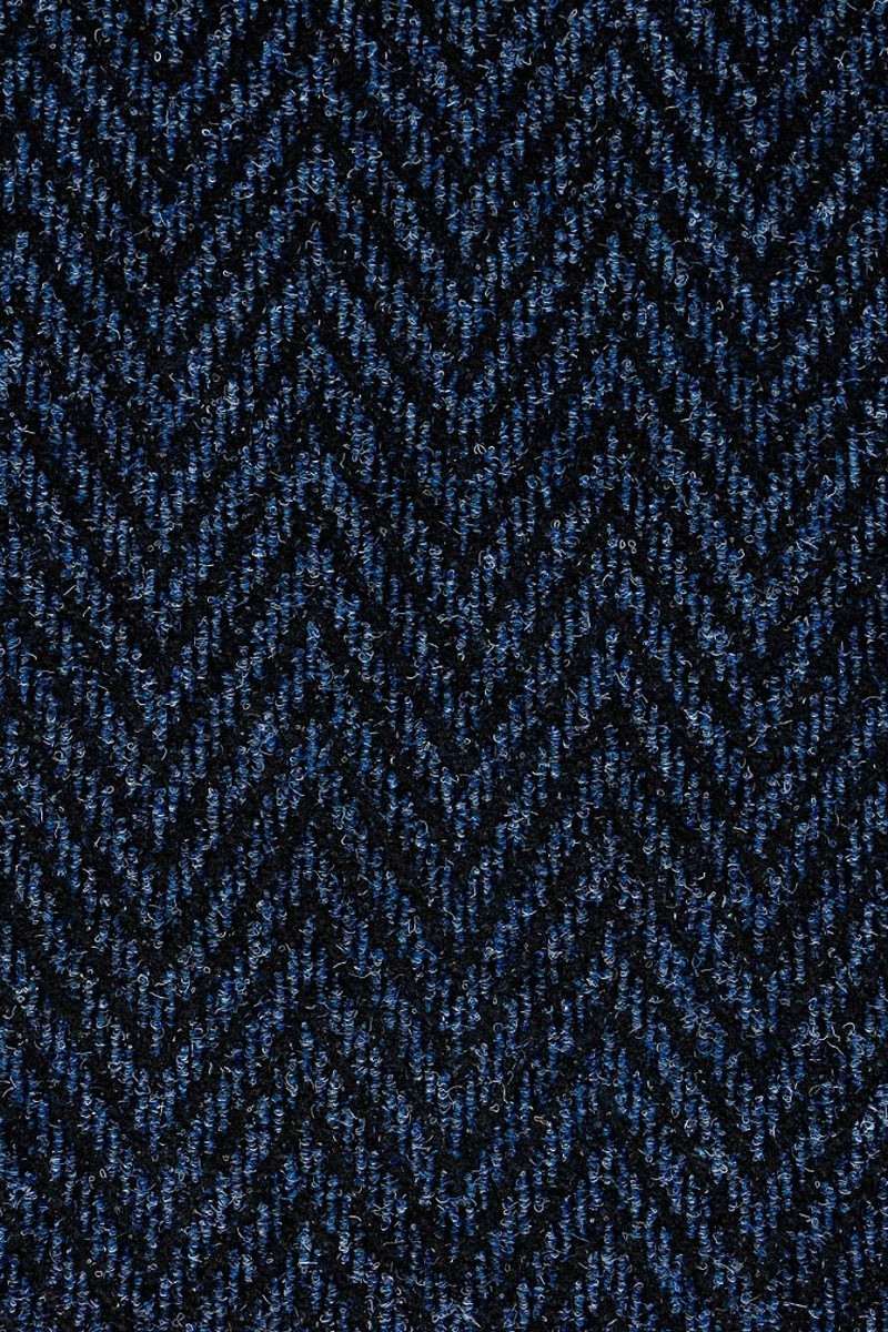 Levně Podlahové krytiny Vebe - rohožky Čistící zóna Boomerang 36 modrá - Rozměr na míru cm