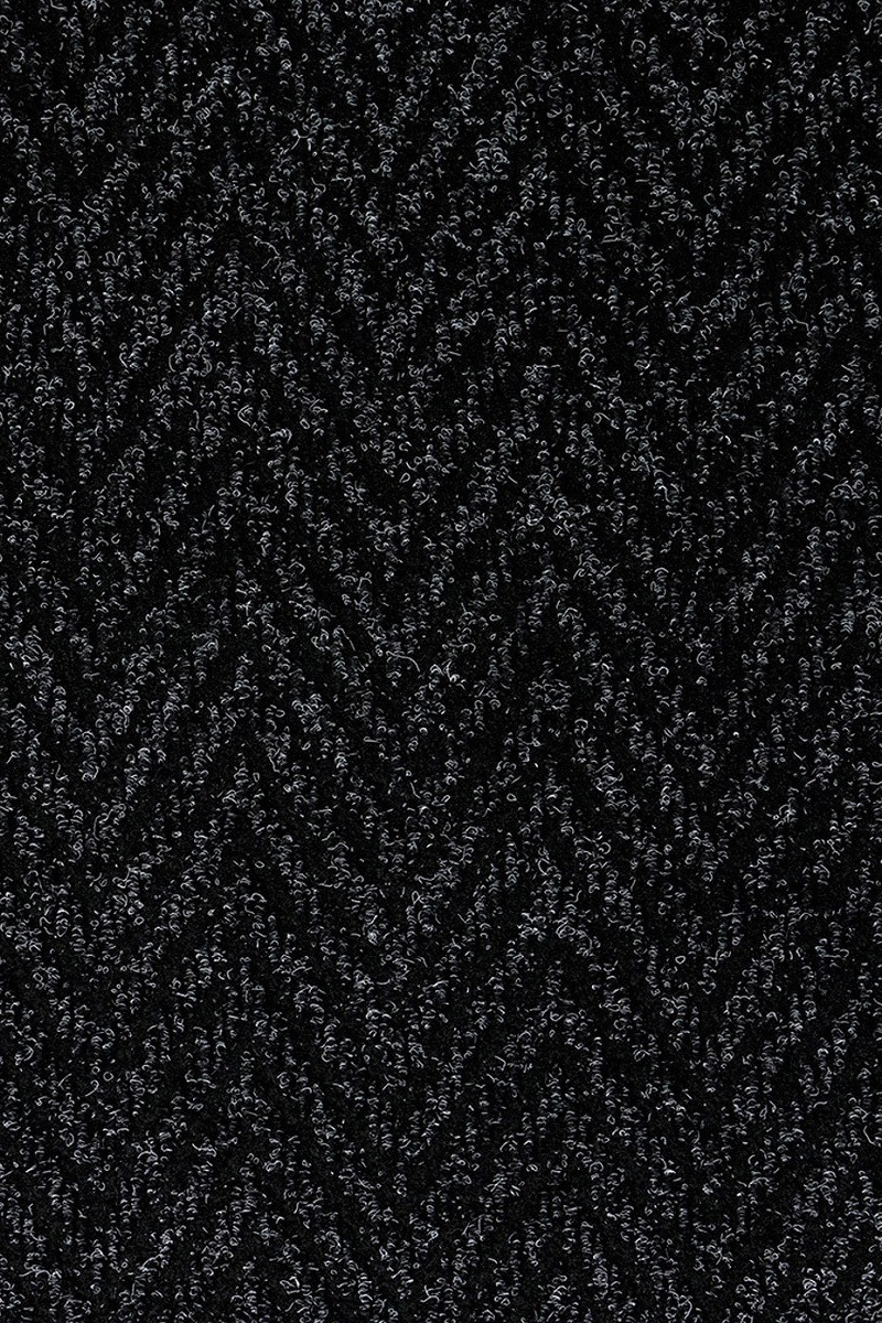 Levně Podlahové krytiny Vebe - rohožky Čistící zóna Boomerang 50 černá - Rozměr na míru cm