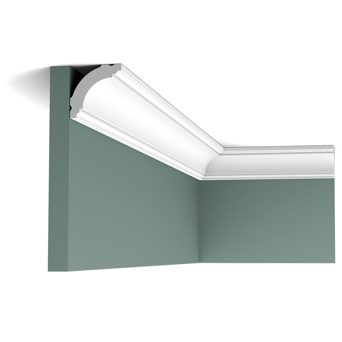 Levně ORAC Decor, ORAC stropní lišta CB510 elegantní 2 m, 2000x40x40 mm, bílá