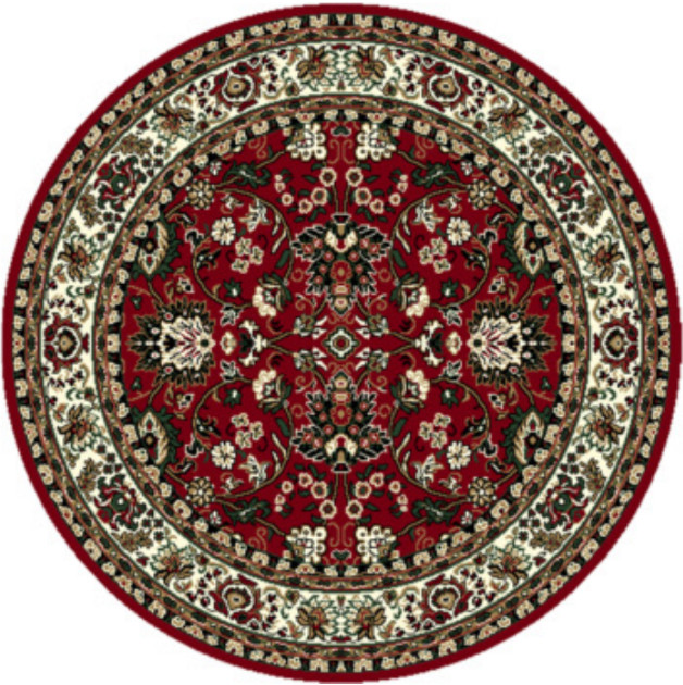 Levně Alfa Carpets Kusový koberec TEHERAN T-117 red kruh - 160x160 (průměr) kruh cm