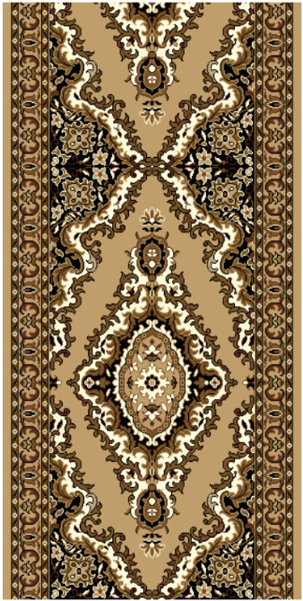 Levně Alfa Carpets Běhoun na míru TEHERAN T-102 beige - šíře 100 cm