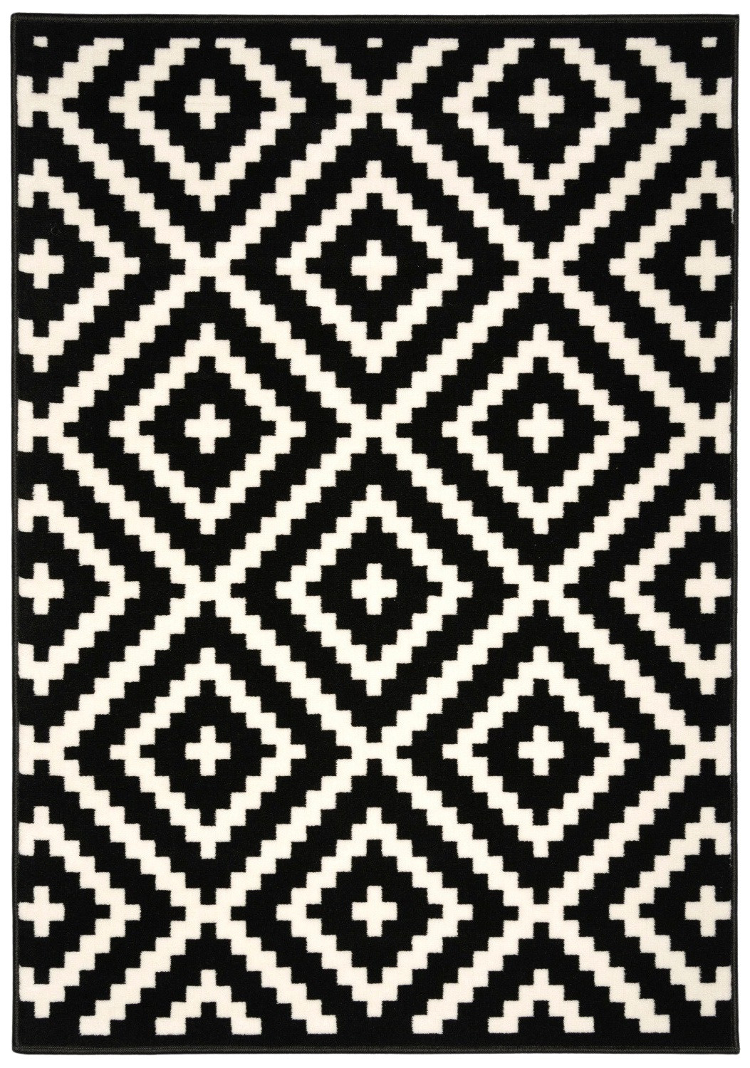 Levně Alfa Carpets Kusový koberec Gloria new black/cream - 160x230 cm