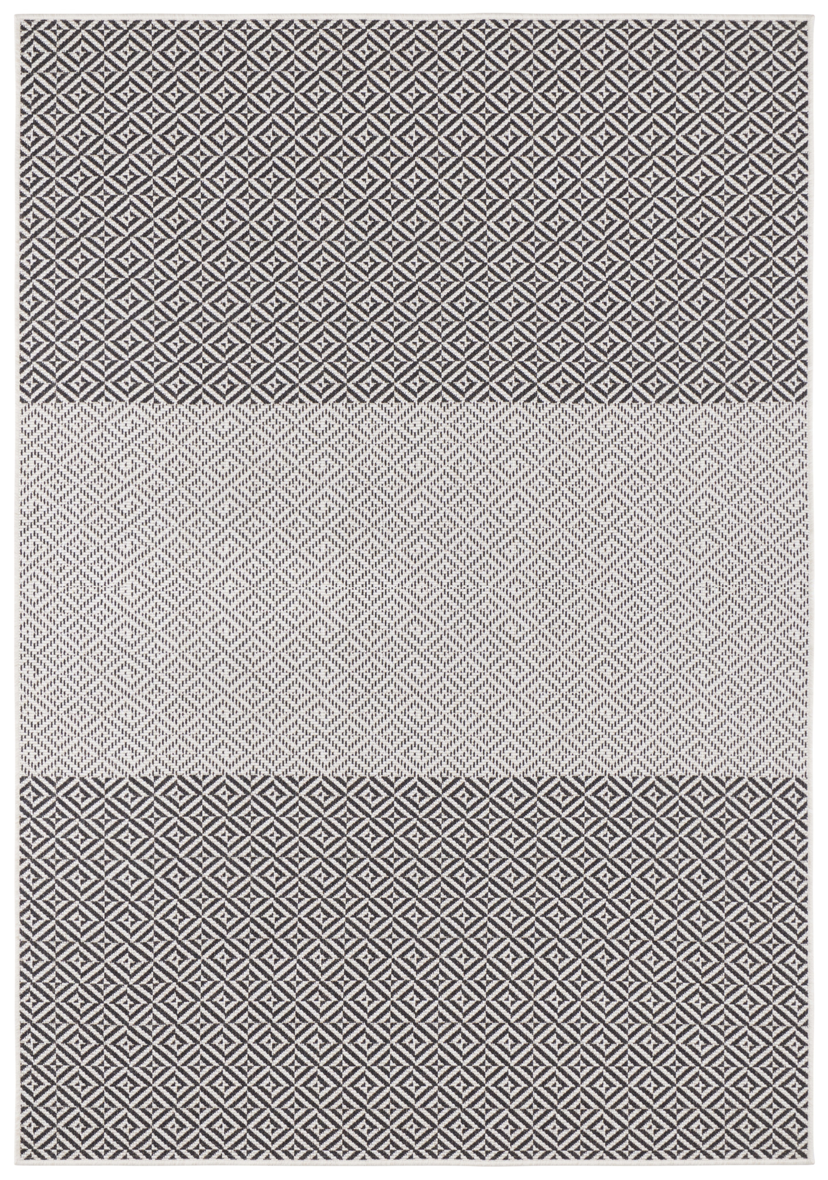 Levně NORTHRUGS - Hanse Home koberce AKCE: 80x150 cm Kusový koberec Twin Supreme 103769 Borneo Black/Anthracite – na ven i na doma - 80x150 cm
