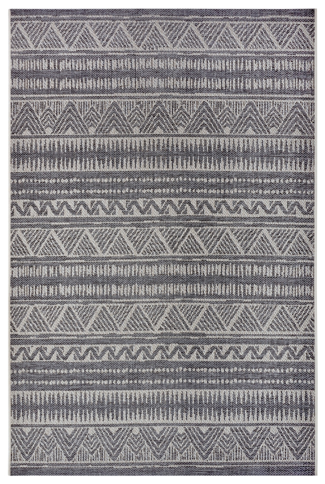Levně Hanse Home Collection koberce Kusový koberec Clyde 105906 Loto Grey Beige – na ven i na doma - 63x120 cm