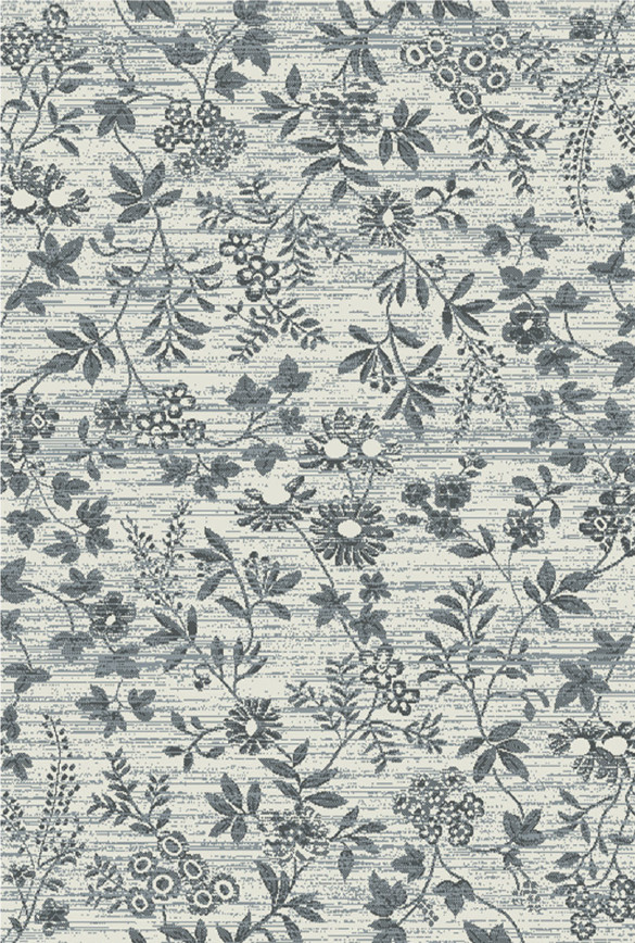 Levně Alfa Carpets Kusový koberec Flowers grey - 120x170 cm