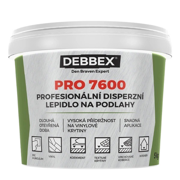 Levně Den Braven Profesionální disperzní lepidlo na podlahy PRO 7600 - 14 kg