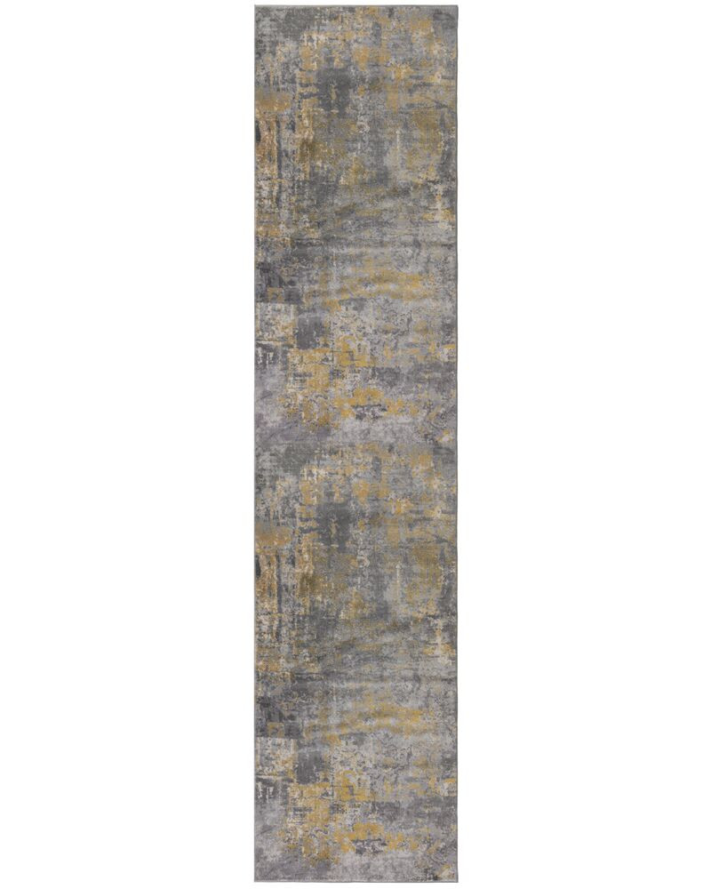 Levně Flair Rugs koberce Běhoun Cocktail Wonderlust Grey/Ochre - 80x300 cm