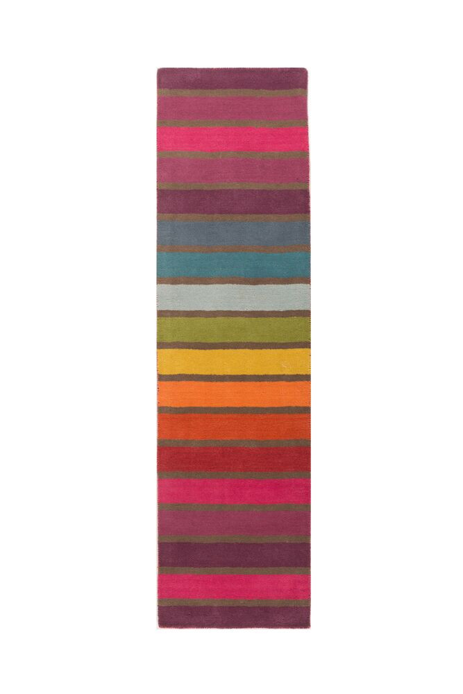 Levně Flair Rugs koberce Ručně všívaný běhoun Illusion Candy Multi - 60x230 cm