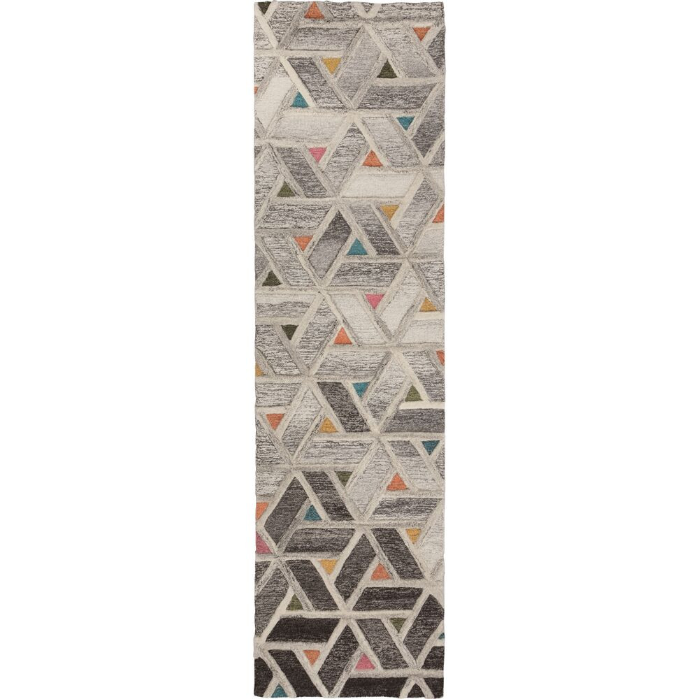 Levně Flair Rugs koberce Běhoun Moda River Grey/Multi - 60x230 cm