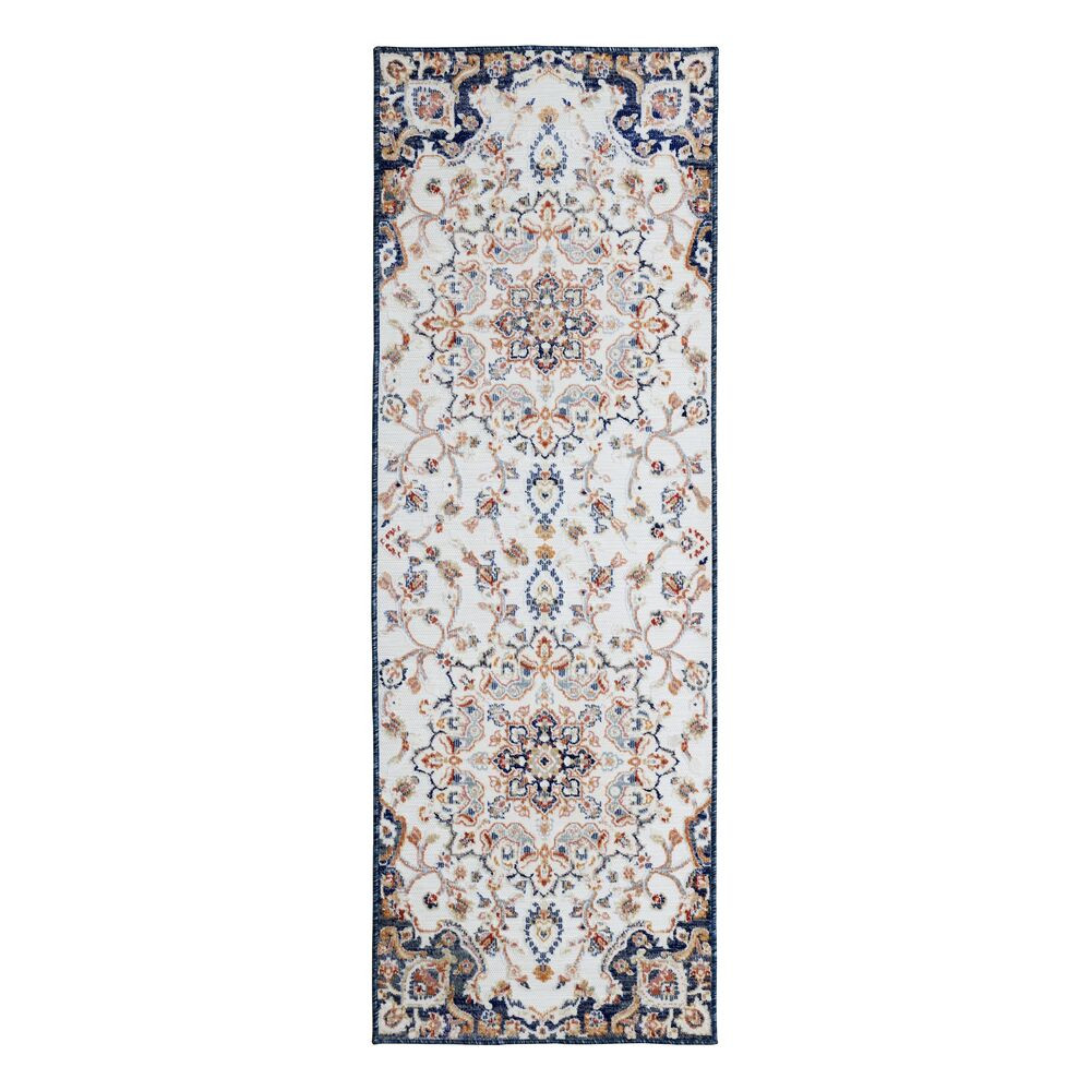 Levně Flair Rugs koberce Běhoun Plaza Mabel Navy – na ven i na doma - 80x230 cm