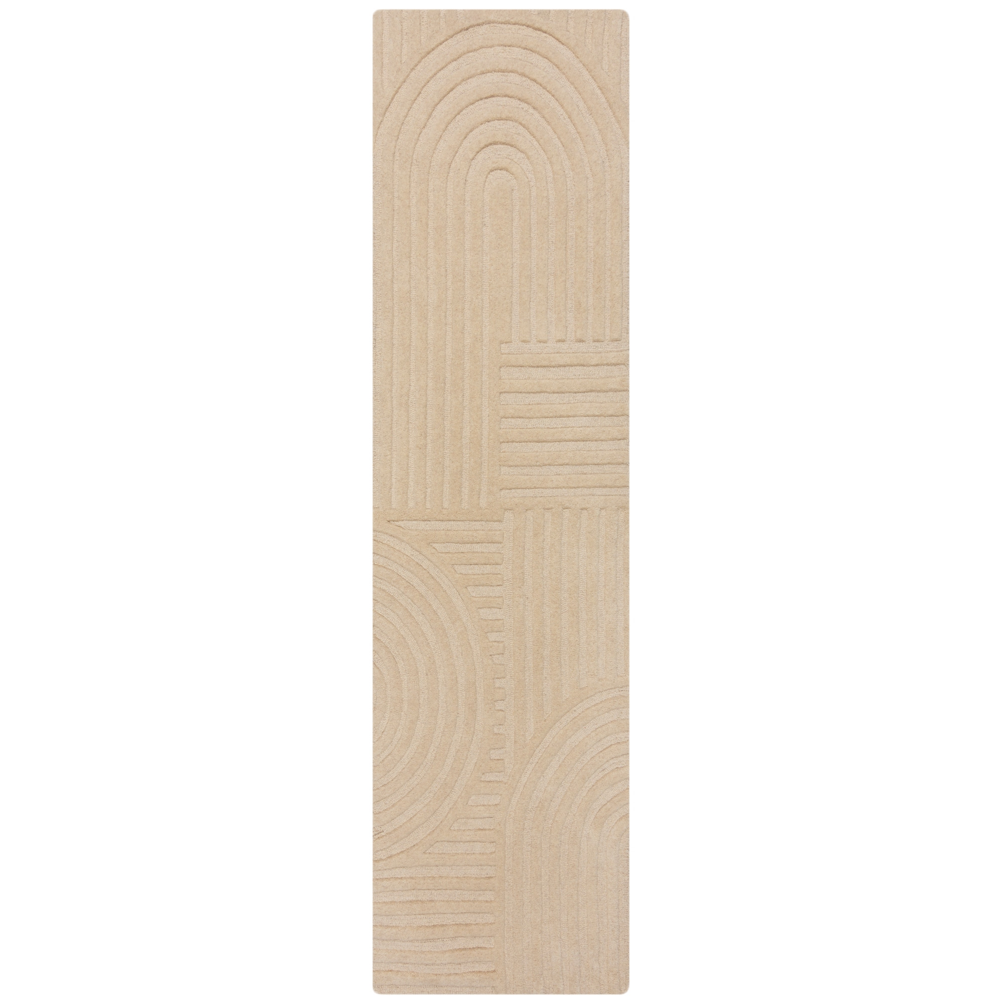 Flair Rugs, Běhoun Solace Zen Garden Natural, 60x230, béžová, chodba / předsíň