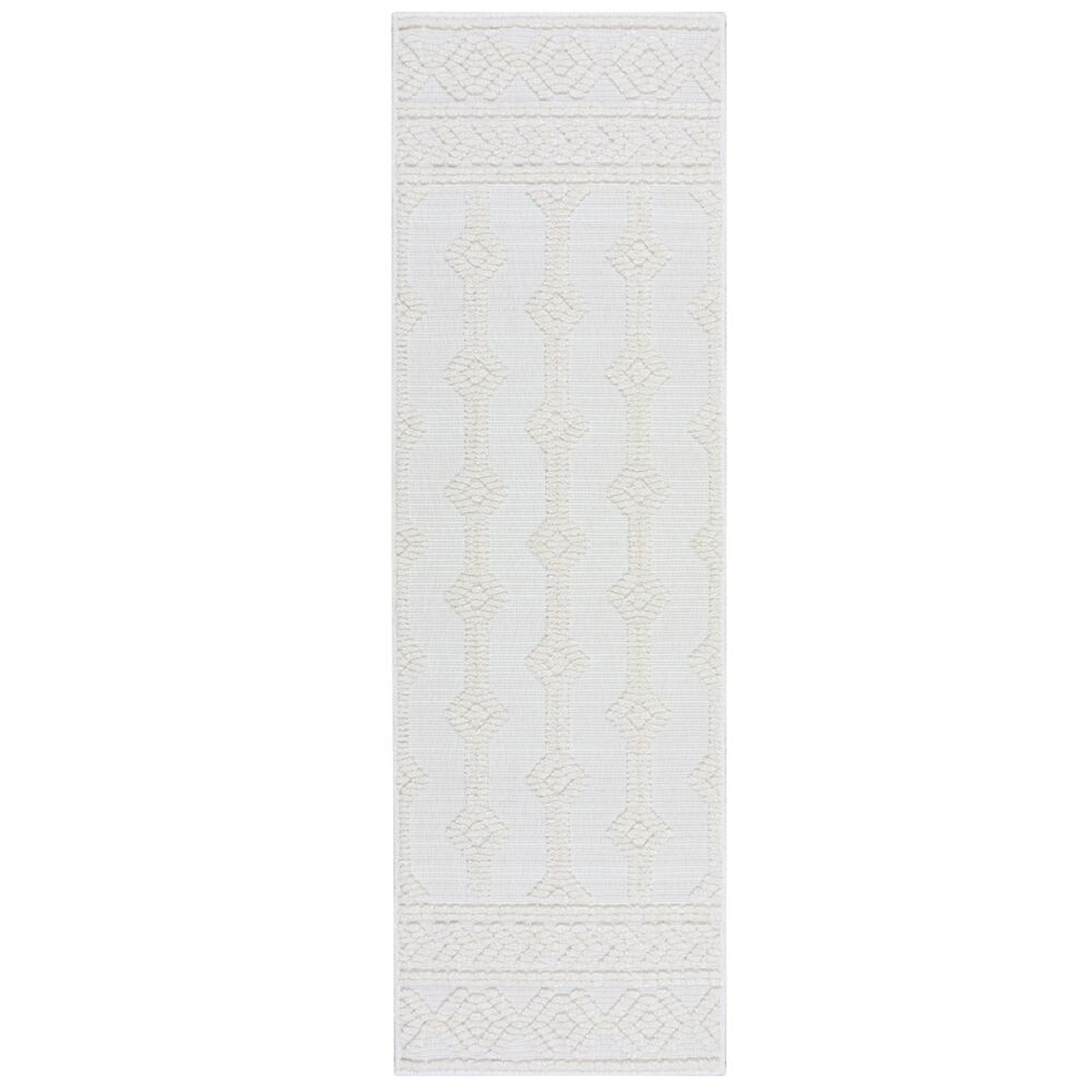 Flair Rugs, Běhoun Verve Shyla Ivory, 60x240, bílá, ložnice