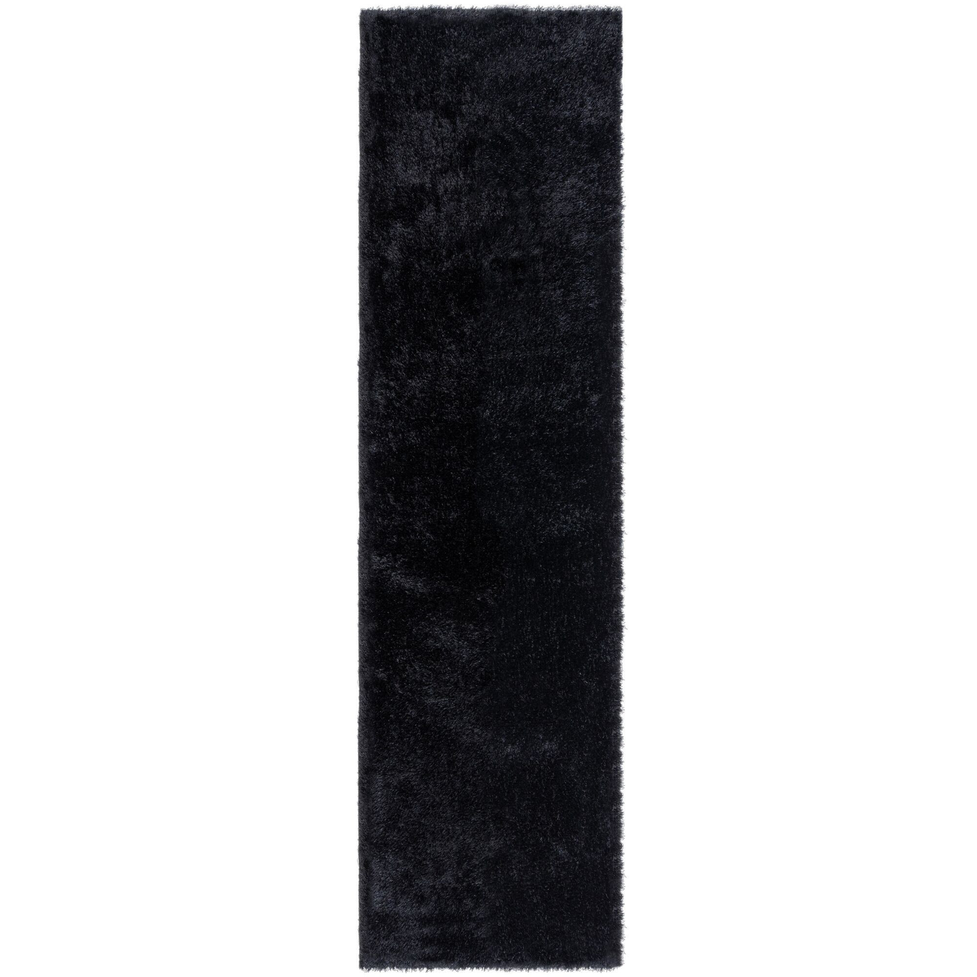 Levně Flair Rugs koberce Běhoun Indulgence Velvet Black - 60x230 cm
