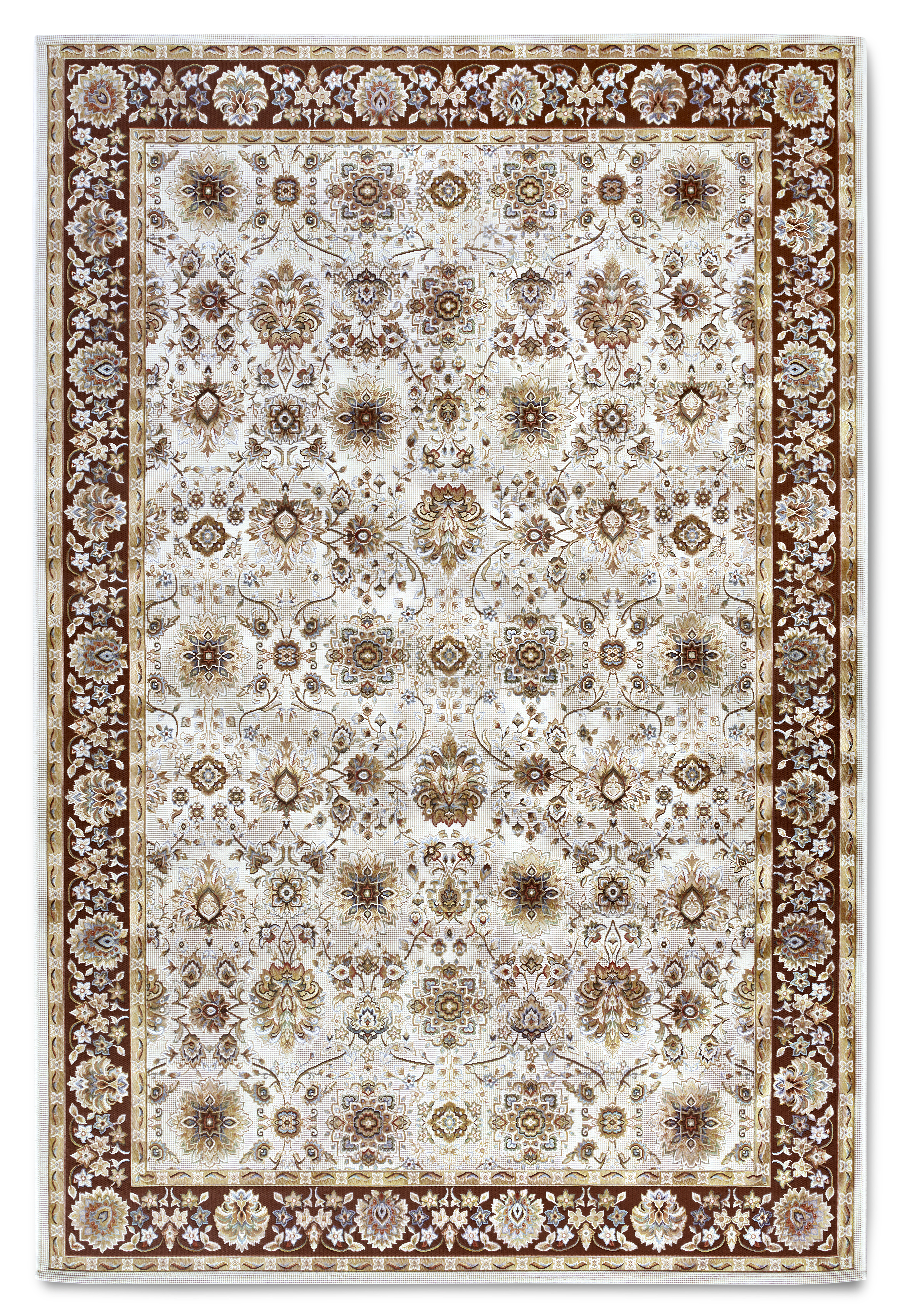 Villeroy & Boch, Kusový koberec Villeroy & Boch 106054 Cream, Brown – na ven i na doma, 120x180, hnědá, chodba / předsíň