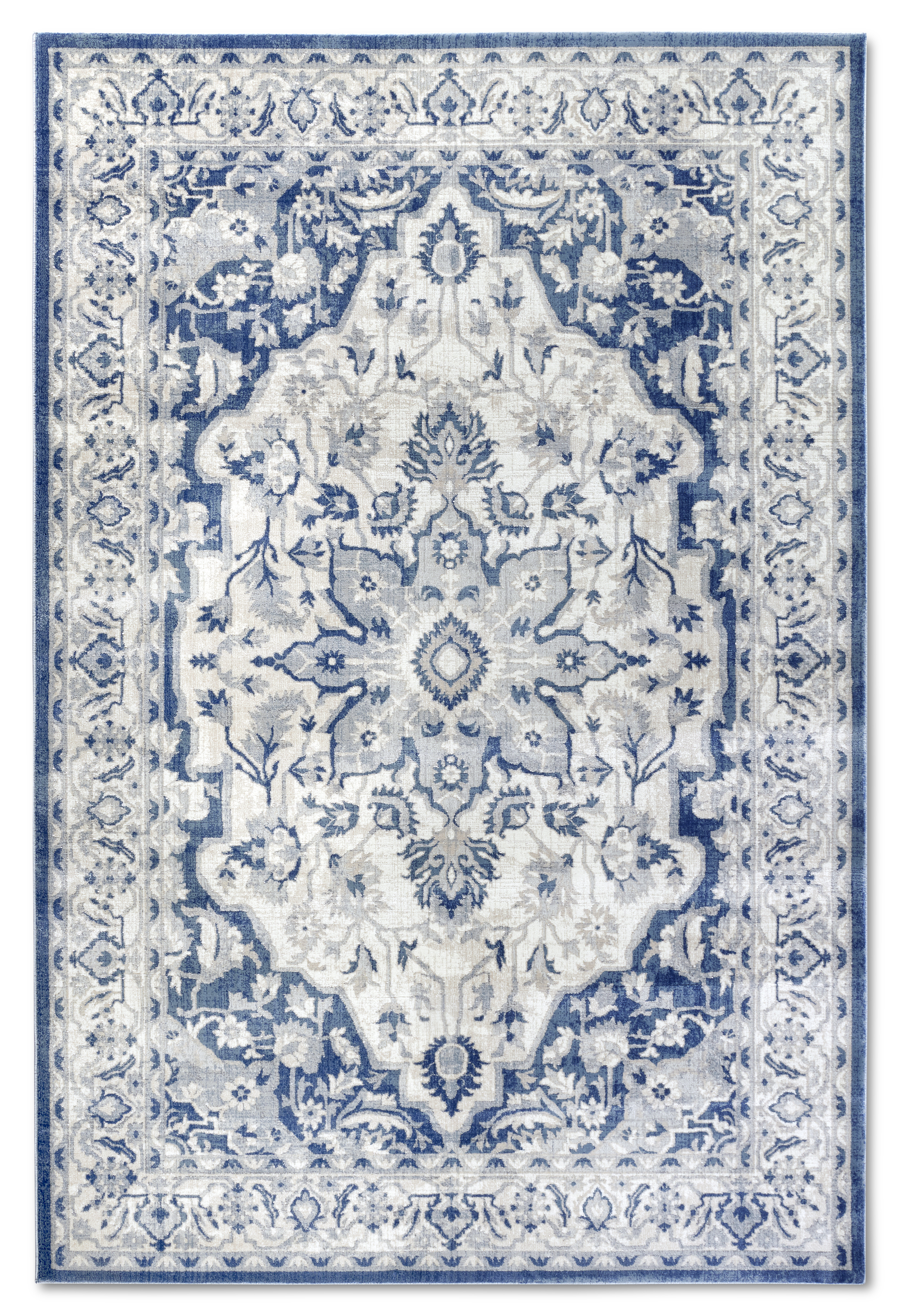 Levně Villeroy & Boch, Kusový koberec Villeroy & Boch 106122 Cream, Blue, 120x170, modrá, ložnice