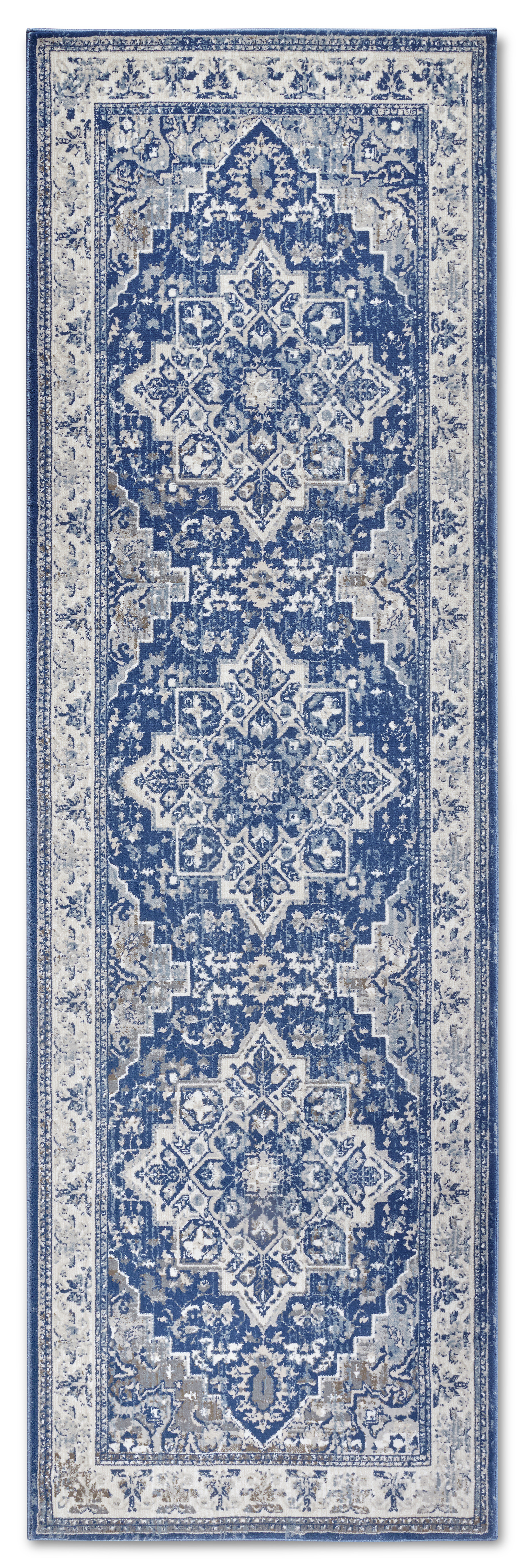 Levně Villeroy & Boch, Běhoun Villeroy & Boch 106123 Blue, Cream, 80x240, modrá, ložnice