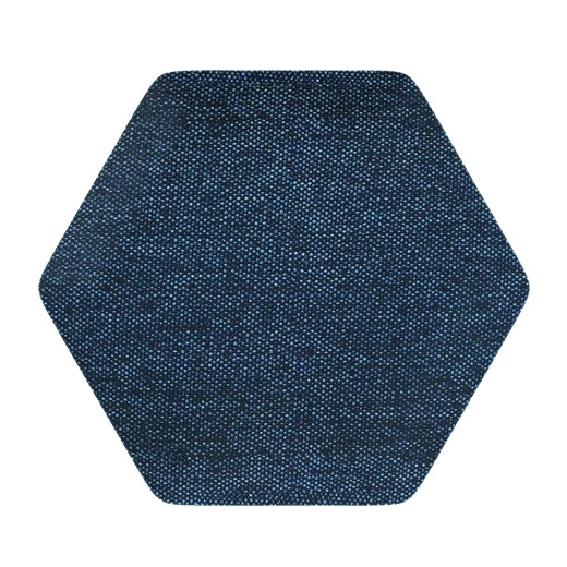 Levně Egibi Čalouněný akustický panel nástěnný Luna 30 denim hexagon - Hexagon 6x15 cm