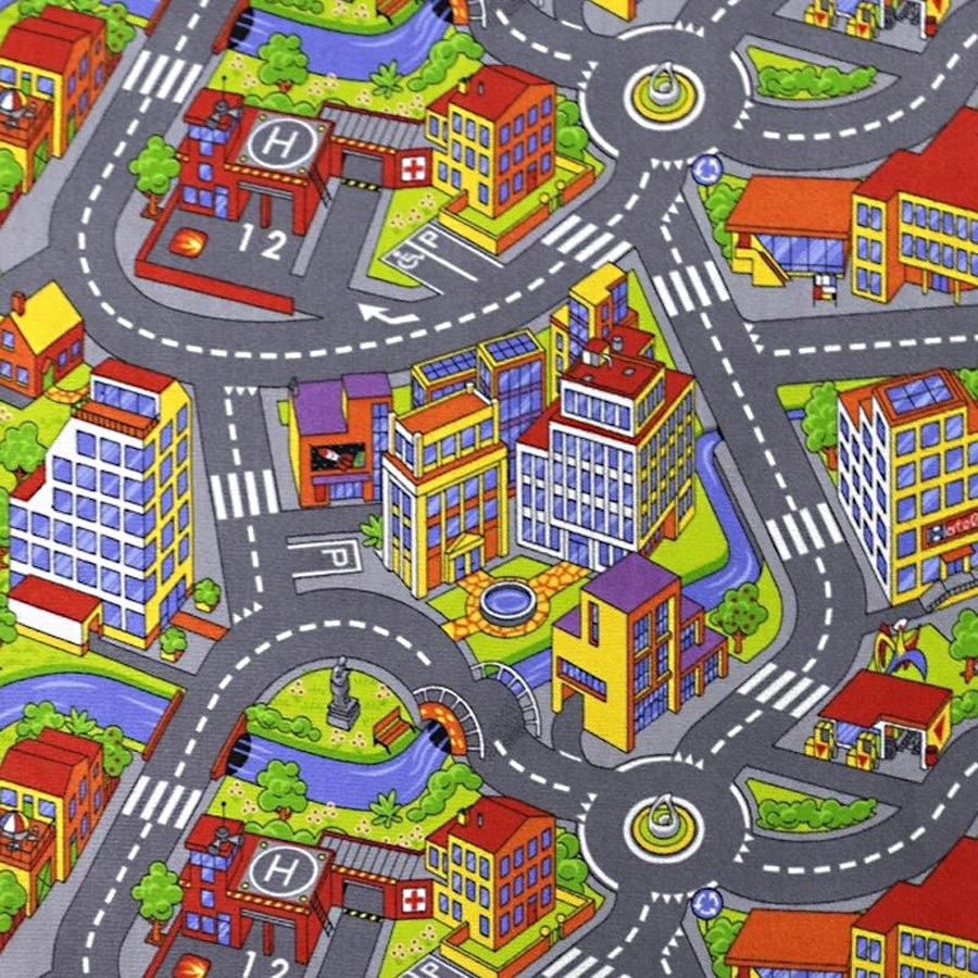 Associated Weavers koberce Dětský metrážový koberec Big City 97 - Rozměr na míru cm