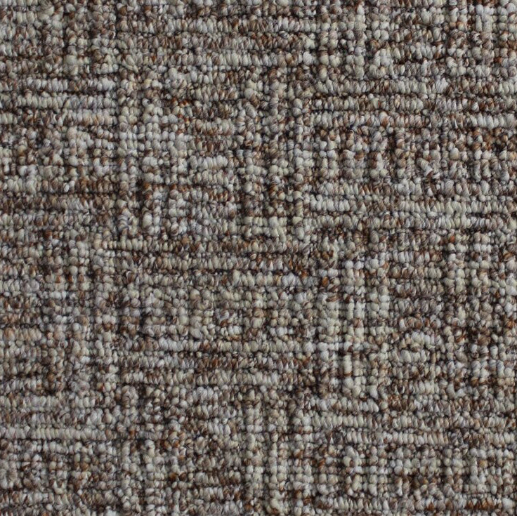 Spoltex, Metrážový koberec Optik 14 Hnědý, na míru, šíře 4m, hnědá, filc, obývací pokoj
