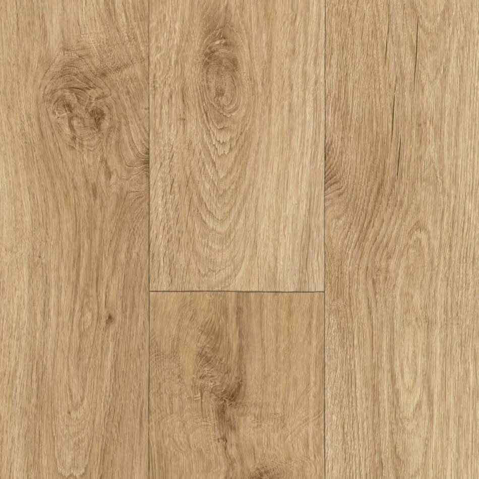 Spoltex, PVC podlaha - lino Object 70 Acoustic PUR / S-34 Ohrid Oak, na míru, šíře 2m,4m, hnědá, bez podkladu, chodba / předsíň