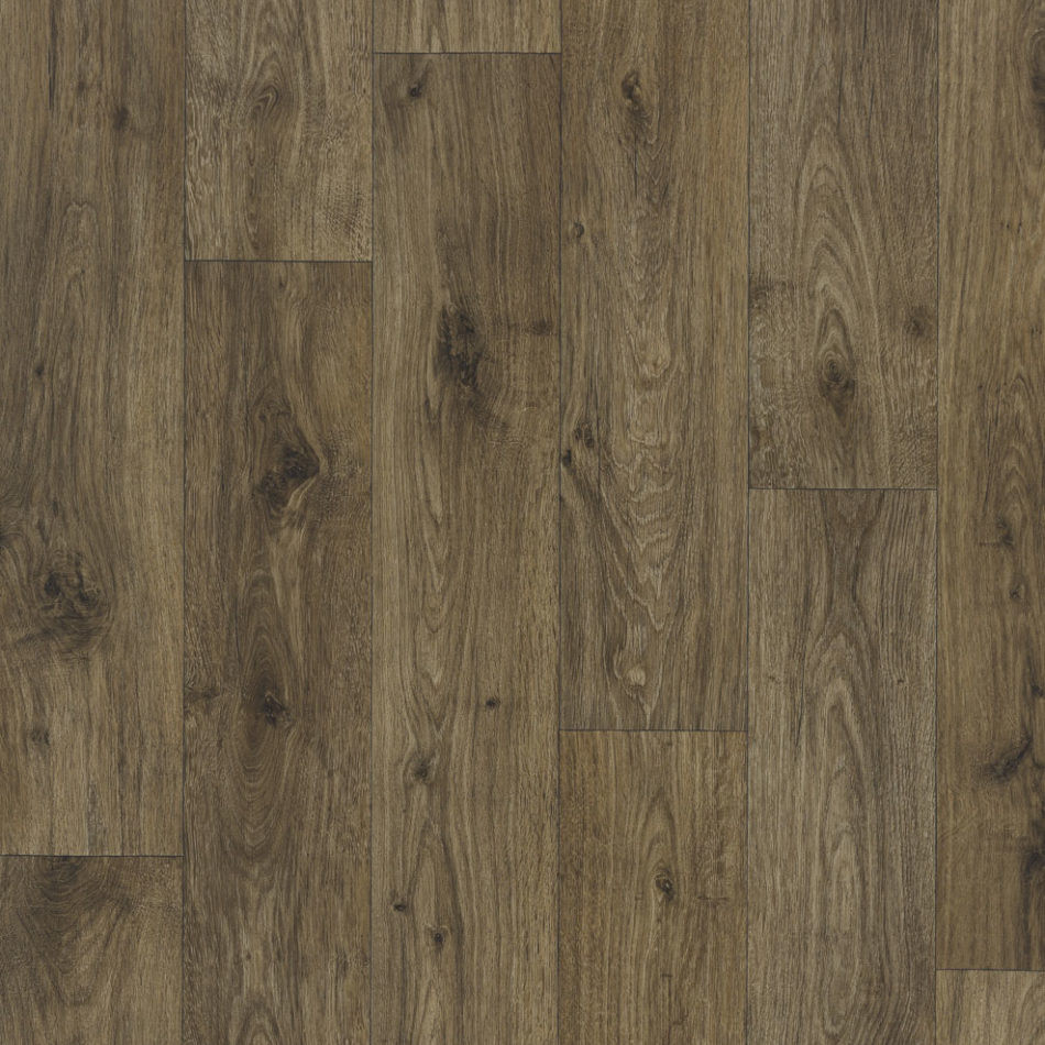 Spoltex, PVC podlaha - lino Object 70 Acoustic PUR / S-41 Ohrid Oak, na míru, šíře 2m,4m, hnědá, bez podkladu, chodba / předsíň