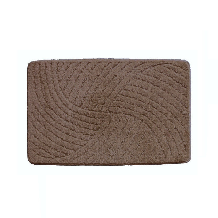 Erviplas, Protiskluzová koupelnová předložka Classic hnědá, 50x80, hnědá, koupelna
