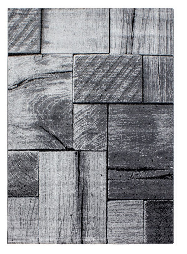 Levně Ayyildiz, DOPRODEJ: 200x290 cm Kusový koberec Parma 9260 black, 200x290, šedá, chodba / předsíň